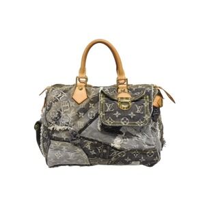 Louis Vuitton Speedy Handbag Monogram Denim Patchwork